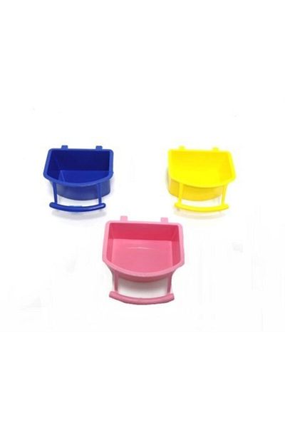 ALBATROS Large Food Bowl with 10 Perches, Mixed Colors