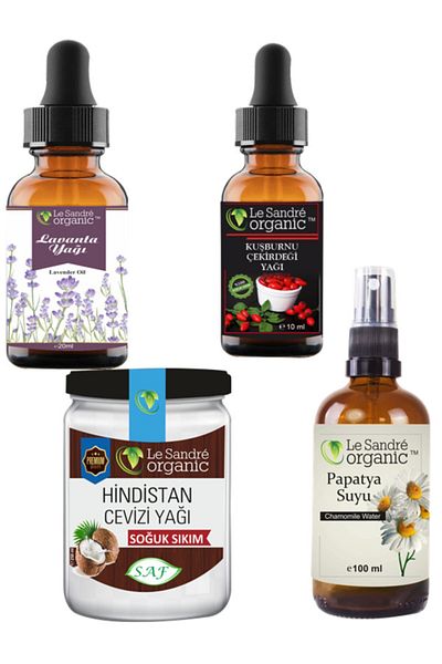 Le'Sandre Organics Lavender Oil & Coconut Oil & Rosehip Seed Oil & Chamomile Water