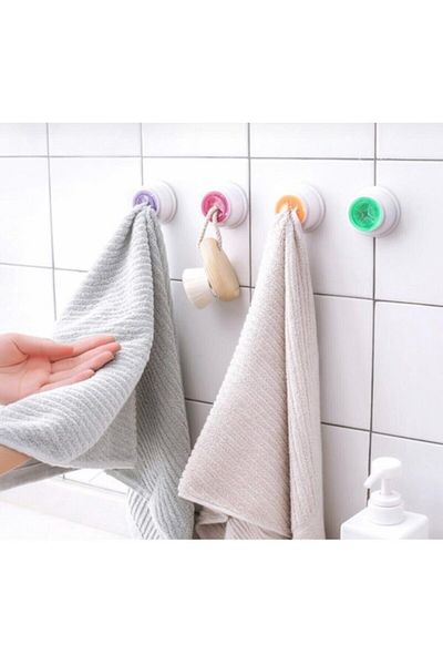 epavm 2 Pieces Adhesive Towel and Cloth Holder Clip Towel Hanging Hook