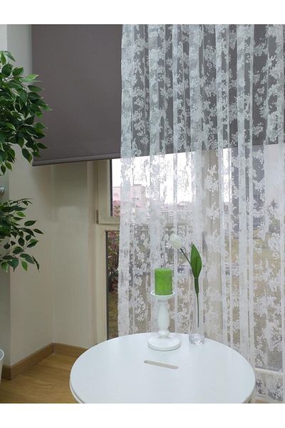 Esse Home Sports Pattern Lace Tulle Curtain, Regular Pleat, 1/2.5 350x250 cm