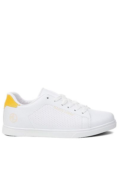 Giyyin Tenis de damă alb galben