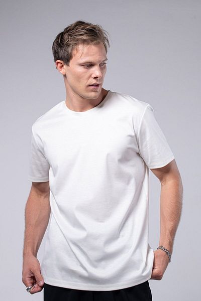 IAMNOTBASIC Men's White Mercerized Cole T-Shirt