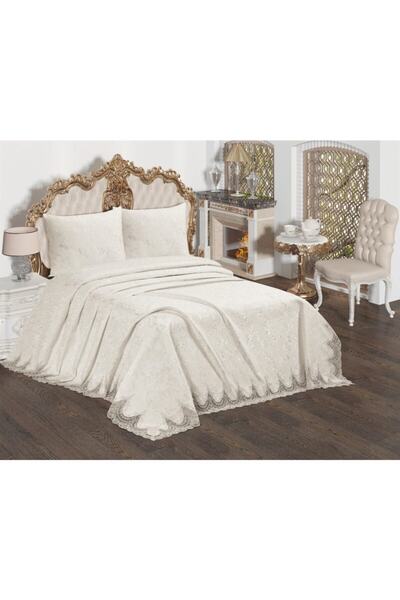 EvcimenStore Fransız Güpürlü Reva Yatak Örtüsü