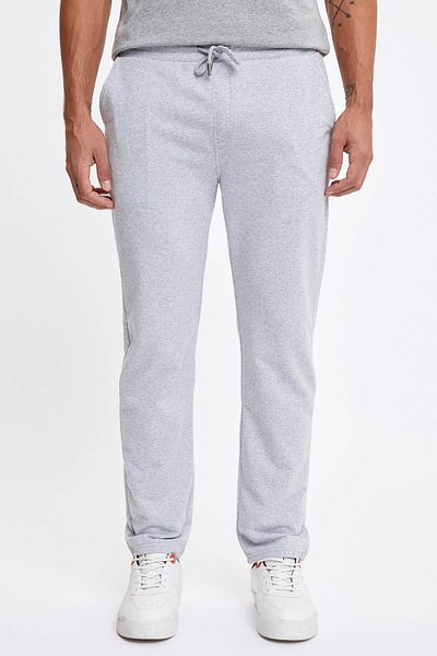 DeFacto Παντελόνι από ύφασμα Slim Fit Flat Leg Slim Sweatshirt