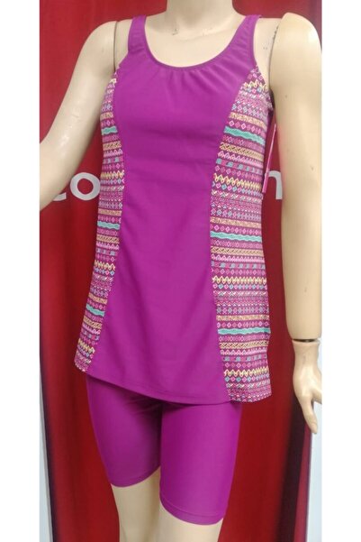 Seamark Жіночий купальник з етнічним візерунком і лосинами