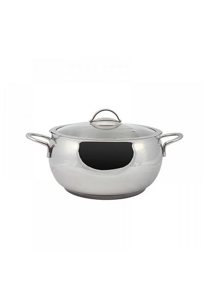 gülsan Wire Handle Glass Lid Pot 22 cm