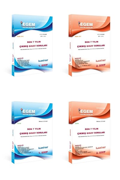 Egem Eğitim Yayınları (aöf) Ilahiyat 1ve 2.sınıf 1,2,3,4.dönem (güz-bahar)