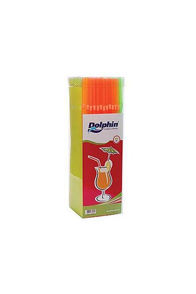 Dolphin Phosphorescent Straw 225 Pieces
