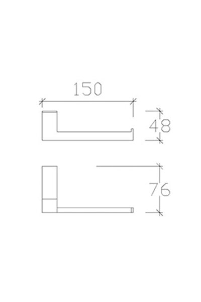 Tema Σειρά Premium Βάση χαρτιού υγιεινής τουαλέτας μπάνιου από ανοξείδωτο χρυσό