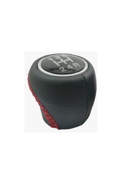 Vts Körük مقبض ناقل الحركة من الجلد من Crew Auto Linea Punto 5 غرزة حمراء للأمام