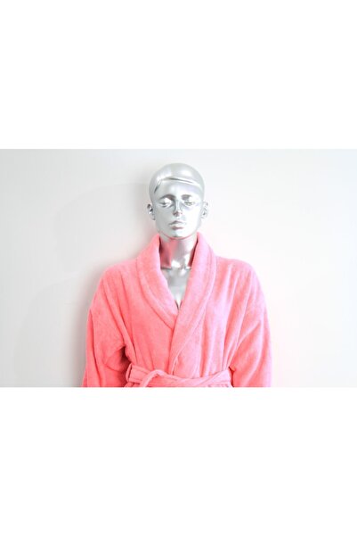 DÖNGÜL HAVLU Unisex Pembe Pamuk Bornoz