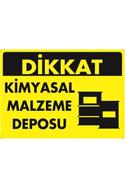 Emek İkaz Levhaları تحذير/علامة تحذير لمستودع المواد الكيميائية