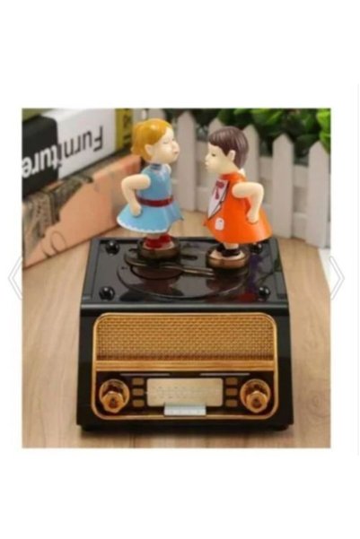 MOBGİFT Radyo Üzerinde Öpüşen Aşıklar Müzik Kutusu