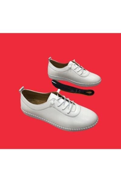 Derilax Women's White Faux Leather Classic Shoes