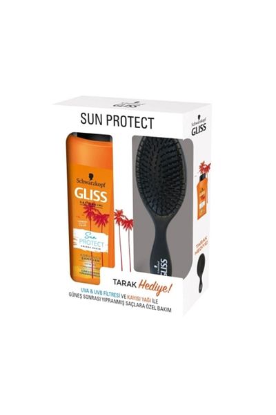 Gliss Sun Protect 525ml Sunscreen Shampoo - Comb Gift