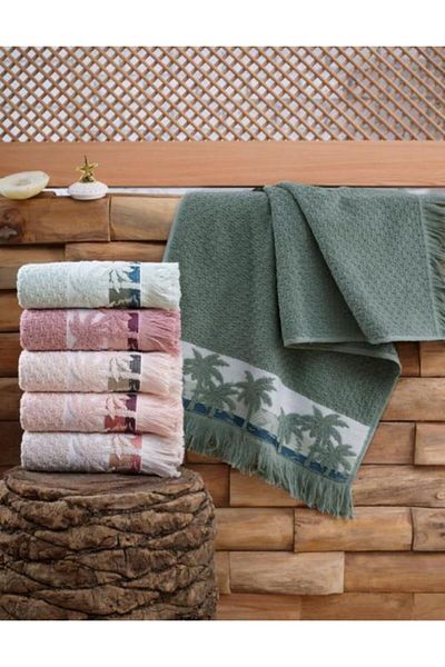 Şıkel Σετ πετσέτες χεριών Palm Cotton 50x90 6 τεμ
