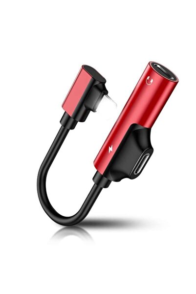 Genel Markalar iPhone 7 8 X XR XS 11 için 2 in 1 AUX Şarj Çift Adaptör Splitter