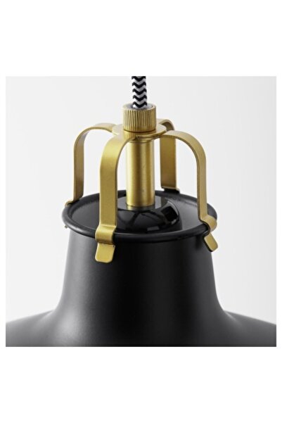 IKEA 39 cm AKDENİZ RANARP siyah 38 cm sarkıt lamba 1 Çelik Şapkalı 20 -34 cm E27 Siyah Salon / Oturma Od
