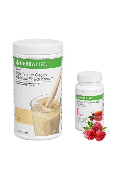 Herbalife Shake Karışımı 1 Vanilya 1 Ahududu Çay