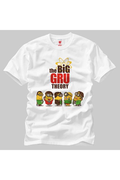 Crazy تي شيرت رجالي من Minion The Big Gru Theory