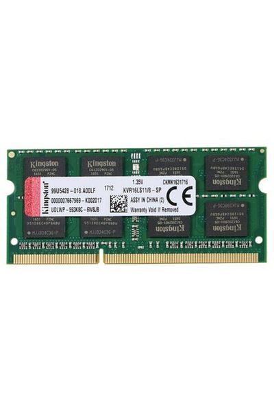 Kingston ذاكرة الكمبيوتر المحمول Kvr16ls11/8 8 جيجابايت DDR3L 1600 ميجا هرتز Sodımm
