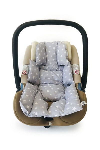 Atölye Eda Exclusive Gray Stroller Cushion