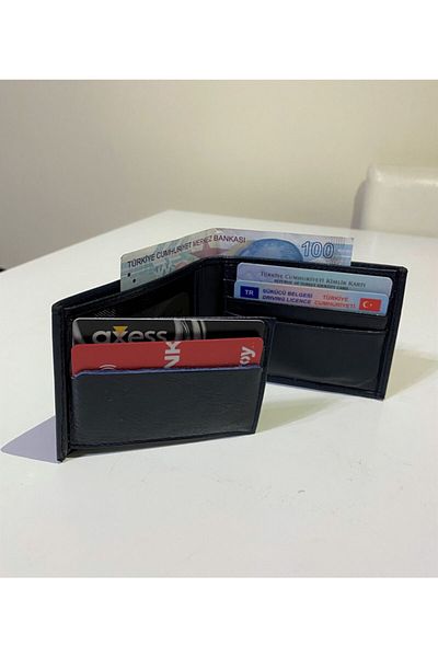 MKM Genuine Leather Wallet Card Holder - Elegant and Convenient