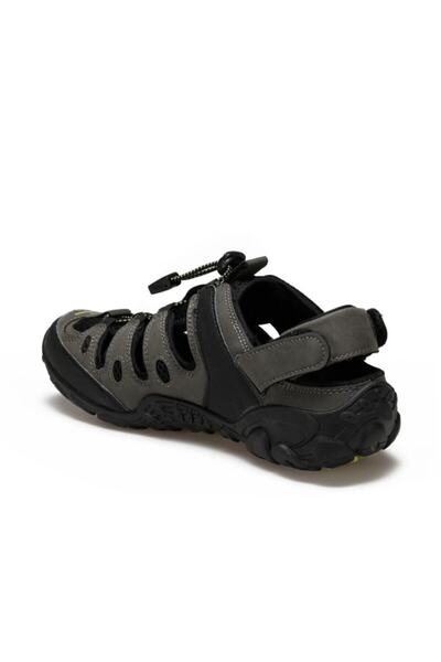 Dockers By Gerli Men's Gray Lightweight Velcro Trekking Sandals216504