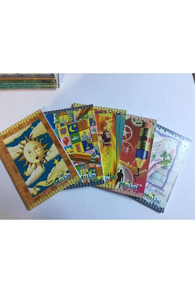 MODA Notebook A-5 High School 100yp Squared 6 Pieces