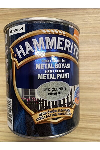 Marshall Hammerite Metal Boyası Çekiçlenmiş Gümüş Gri 750 Ml