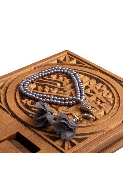 Hayrat Neşriyat Tassel Rose Rosary Silver (99 bucăți - 6 mm)