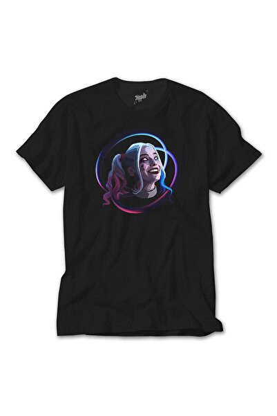 Z zepplin Жіноча футболка Harley Quinn Smile чорного кольору
