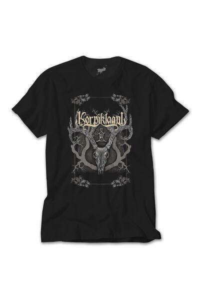 Z zepplin Ανδρικό μαύρο μπλουζάκι Korpikland Chaos