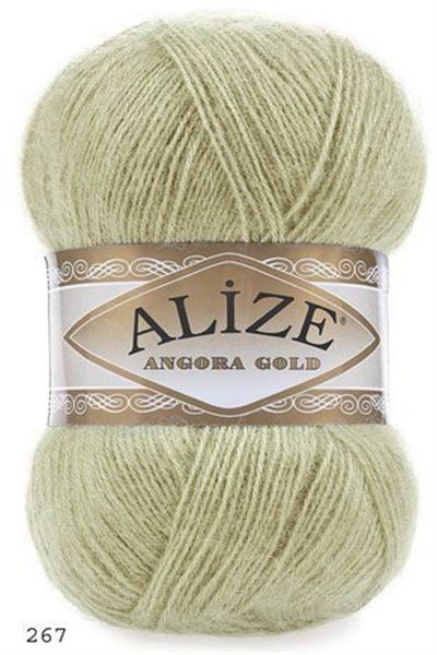 Alize Angora Gold 267 Ανοιχτό Πράσινο Χρώμα Πλεκτό Κλωστή - 1 Τεμάχιο