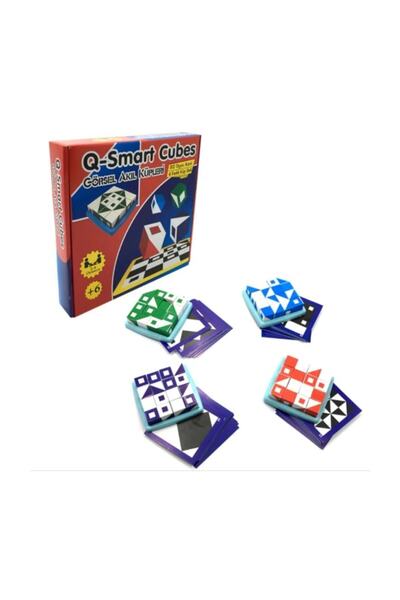 Genel Markalar Q-Smart Cubes (Q-bitz) Zeka Beceri Akıl Oyunu Görsel Akıl Küpleri