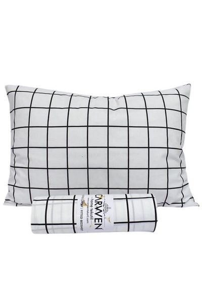 CARWEN TEKSTİL Double Ranforce Cotton Fabric Fitted Sheet Set 160x200 cm