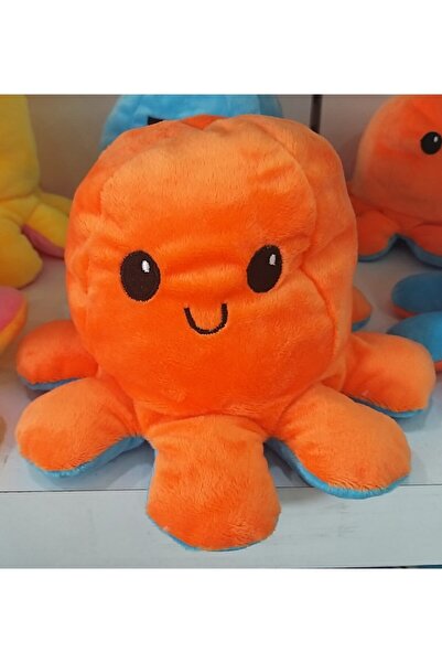 Genel Markalar Mod Değiştiren Ahtapot Peluş Yastık Mavi