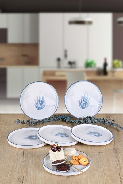 Keramika 6 Pieces 21 cm Blue Magic Cactus Plate