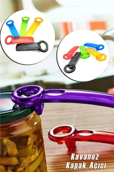 Vi Caro Renkli Kavanoz Ve Şişe Kapağı Açacağı 14 Cm