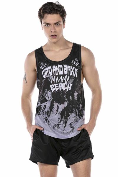 Cipo&Baxx Black Shorts Athlete Set