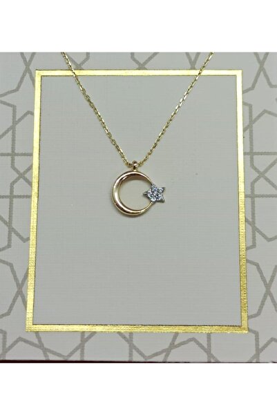 Çelikoğlu Kuyumculuk 8 Ayar Altın Ay Yıldız Kolye 1,31 Gr