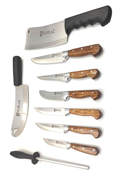SürLaz 9 Parça Mutfak Bıçak Seti