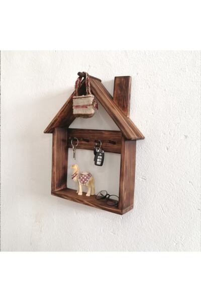 Özel Yapım Masif Ahşap Anahtarlık Askısı