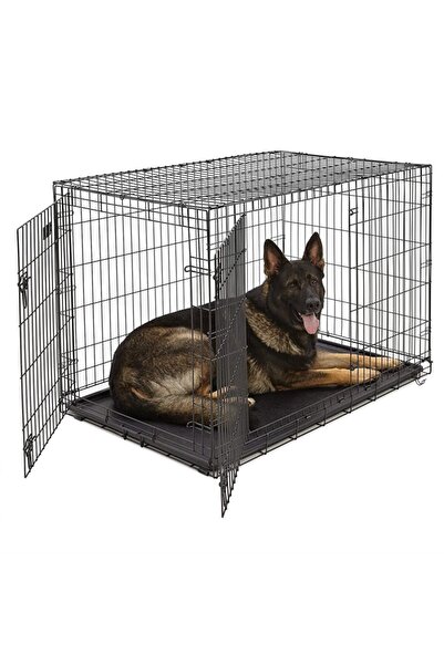 Lion İki Kapılı Katlanabilir Metal Köpek Kafesi 122 x 76 x 84 cm