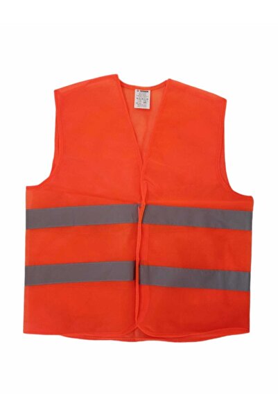 Starline Reflektörlü Ikaz Yeleği Turuncu Fosforlu Işçi Yelek
