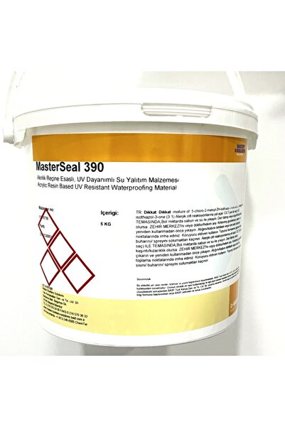Basf Masterseal Masterseal 390 - Likit Membran 5 Kg Akrilik Reçine Esaslı, Uv...
