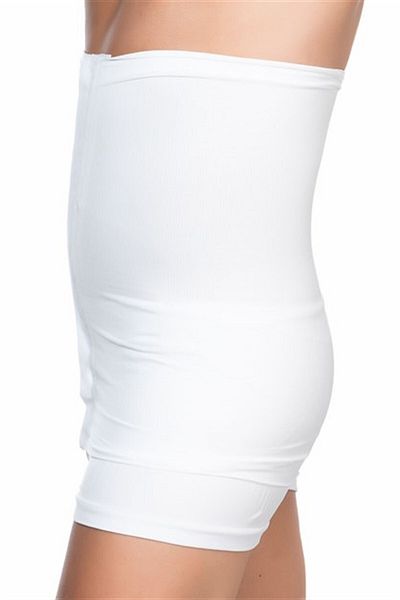 C&City High Waist Thermal Men's Waist Corset - Belly Lifting and Firming, White