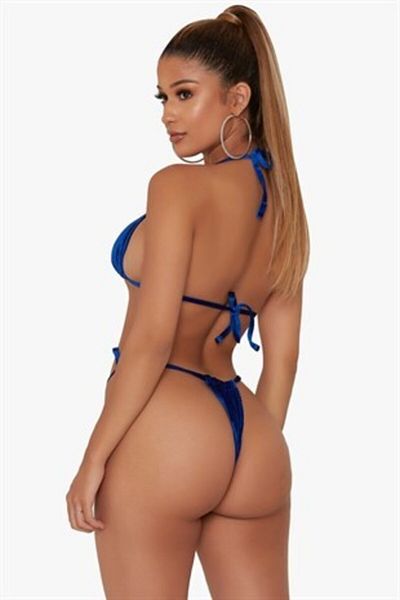 Secret Passion Lingerie Γυναικείο Σετ Φαντασίας από Μωβ Βελούδινο Ύφασμα, Σετ Εσώρουχα με Μεγάλο Μέγεθος Τάνγκα
