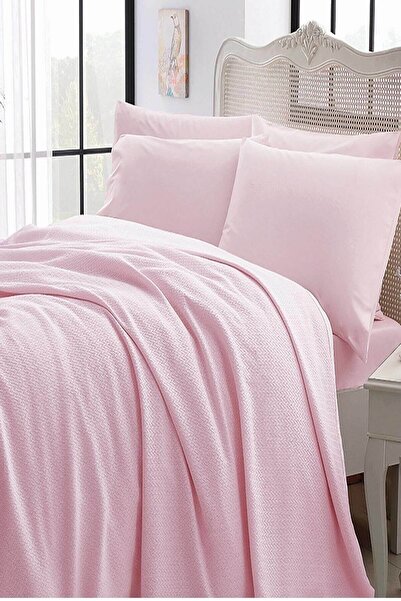 Taç Pembe Çift Kişilik Iglo Pike Takımı