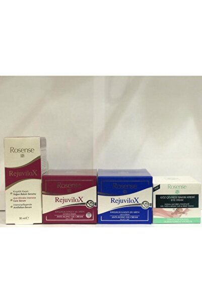 Rosense Rejuvilox Kırışıklık Karşıtı Jel Krem Gece + Gündüz + Serum + Göz Çev...